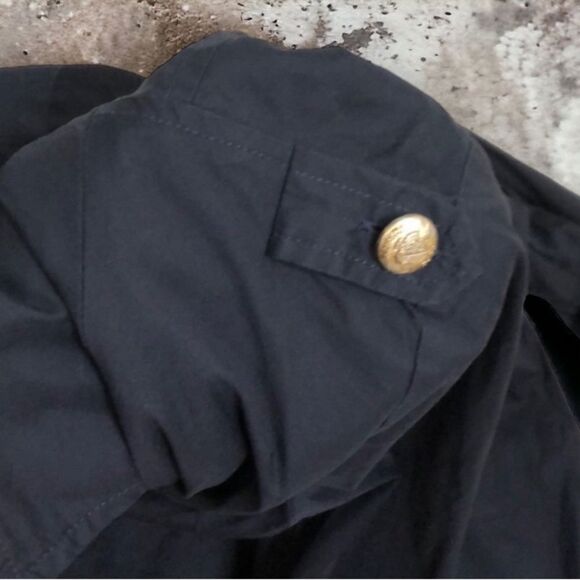 Patrizia Pepe Top Navy Blue Military Blazer Top Gold Buttons Size IT 42 US S EUC - Picture 11 of 16